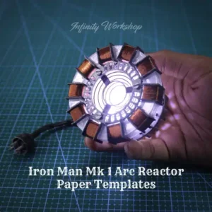 Iron Man Mk 1 Arc Reactor Paper Templates(PDF Files)