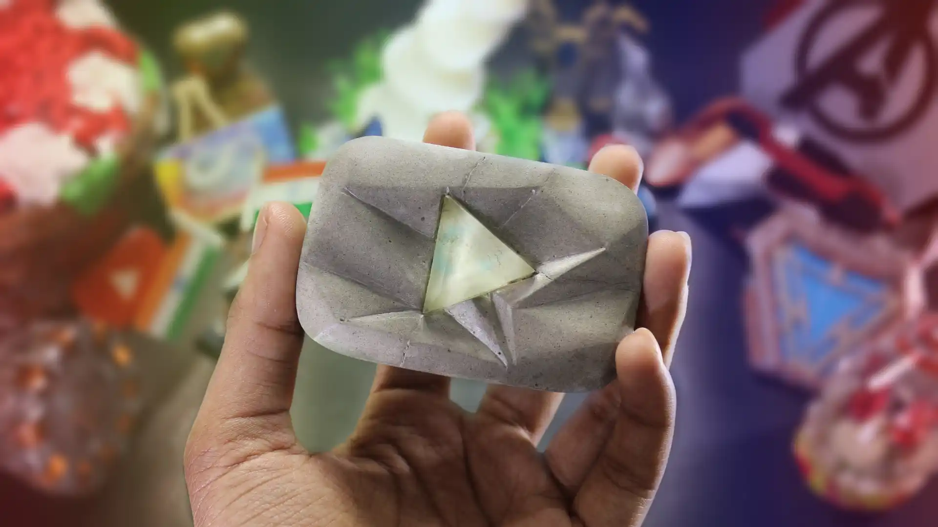 concrete diamond play button