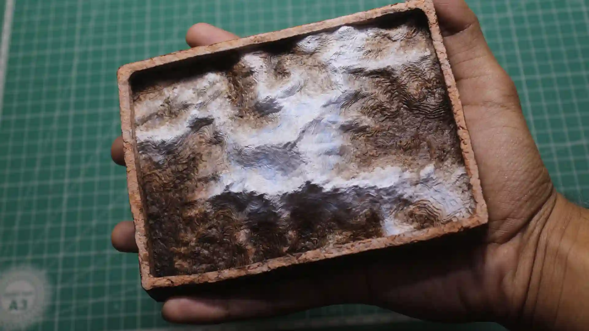 Himalayan terrain from old papers