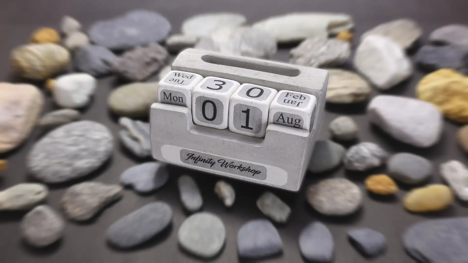 Concrete Table calender